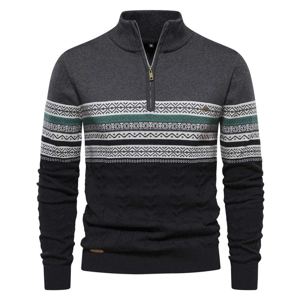 Bale – Lässiger Herrenpullover mit Ethno-Muster