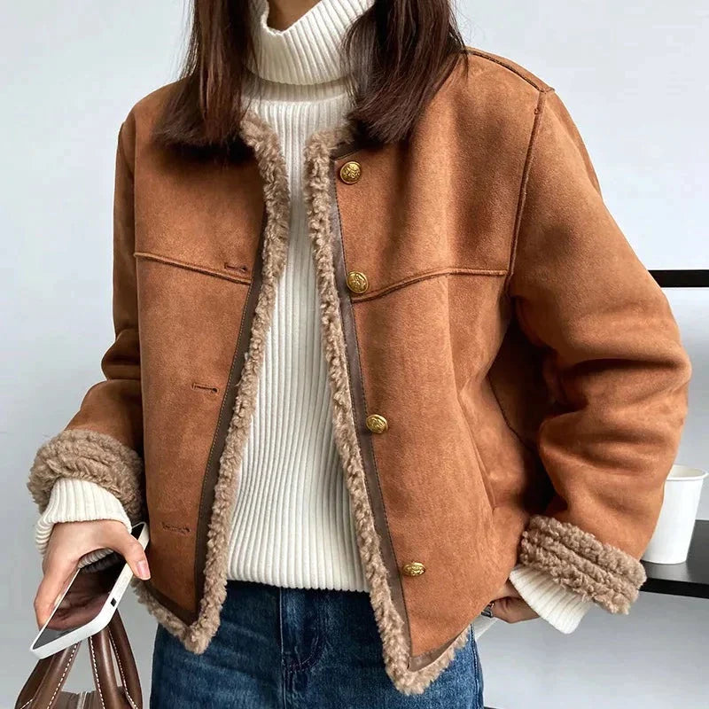 Louisa – Sherpa-Edge-Jacke