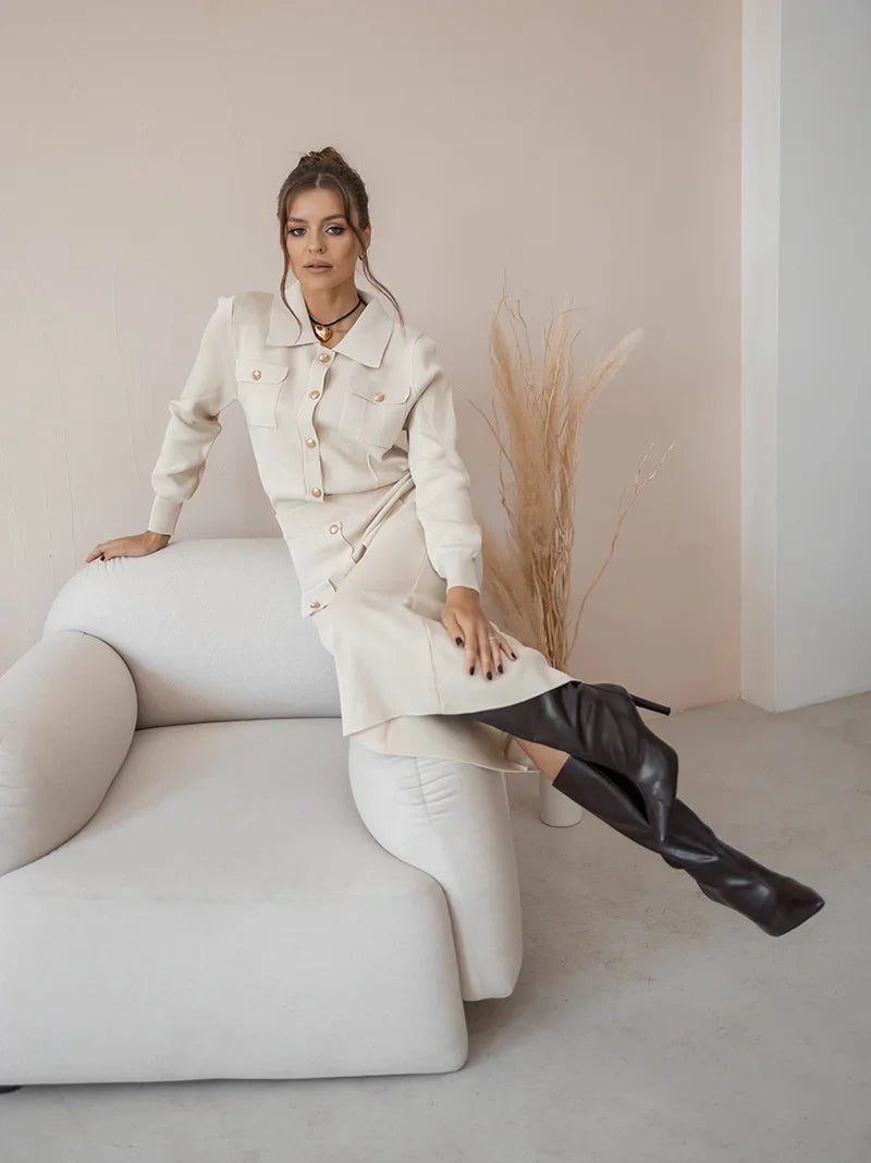 Lina -Blazer-Rock-Set