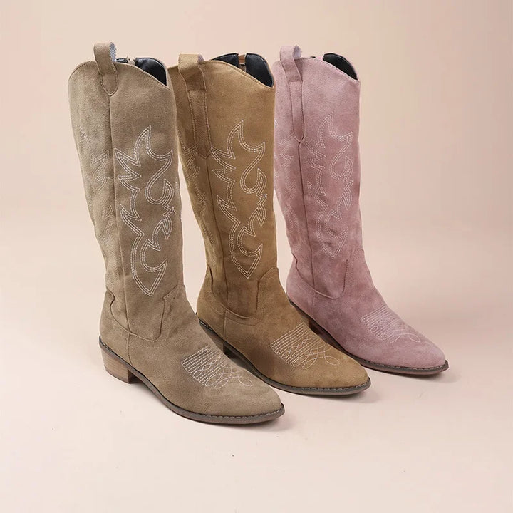 Ivy - Bestickte Western-Cowboystiefel