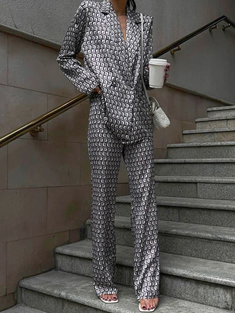 Louise -Satin Suit Set