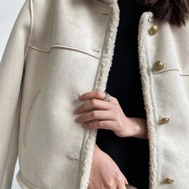 Louisa – Sherpa-Edge-Jacke
