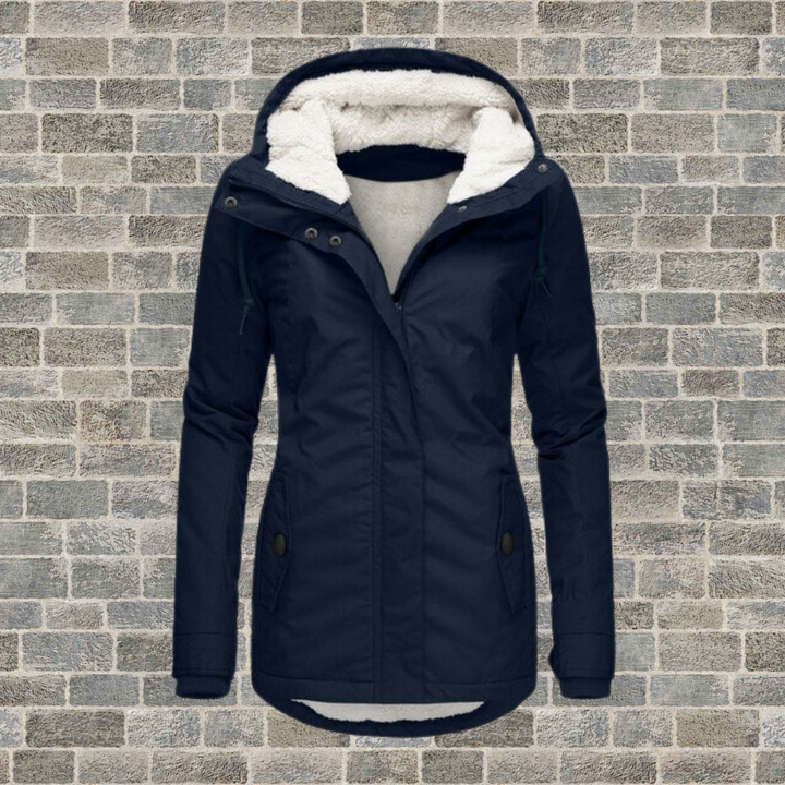 Jenna - Warmer Sherpa-Kapuzenpullover aus Baumwolle für Damen