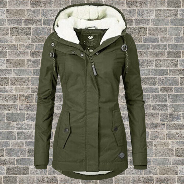 Jenna - Warmer Sherpa-Kapuzenpullover aus Baumwolle für Damen