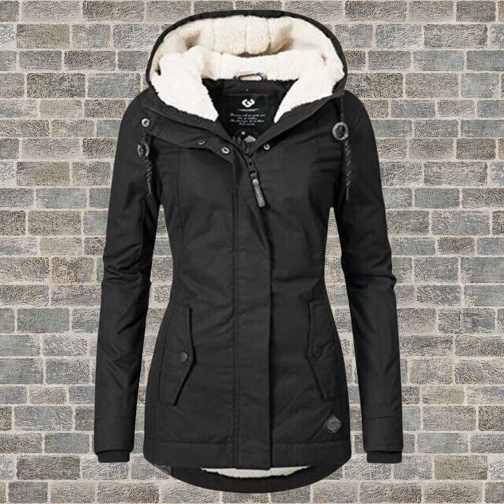 Jenna - Warmer Sherpa-Kapuzenpullover aus Baumwolle für Damen