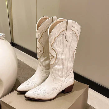 Nina - Cowboy-Stiefel in mittlerer Höhe