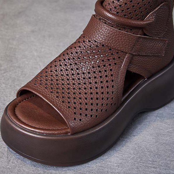 Federica - Zeitlose Leder-Orthopädie-Sandalen