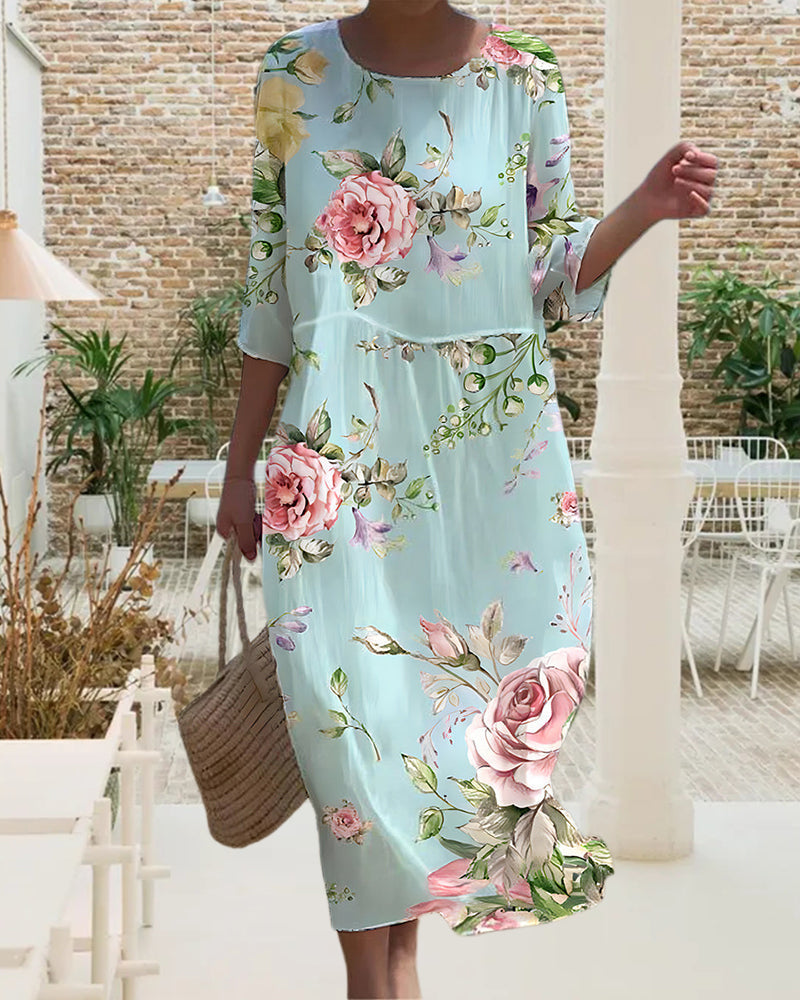 Mara - Elegantes Blumenkleid