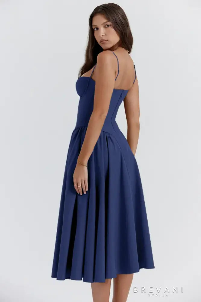 Ellie - Ärmelloses Korsett-Midi-Kleid - Attraktive Passform