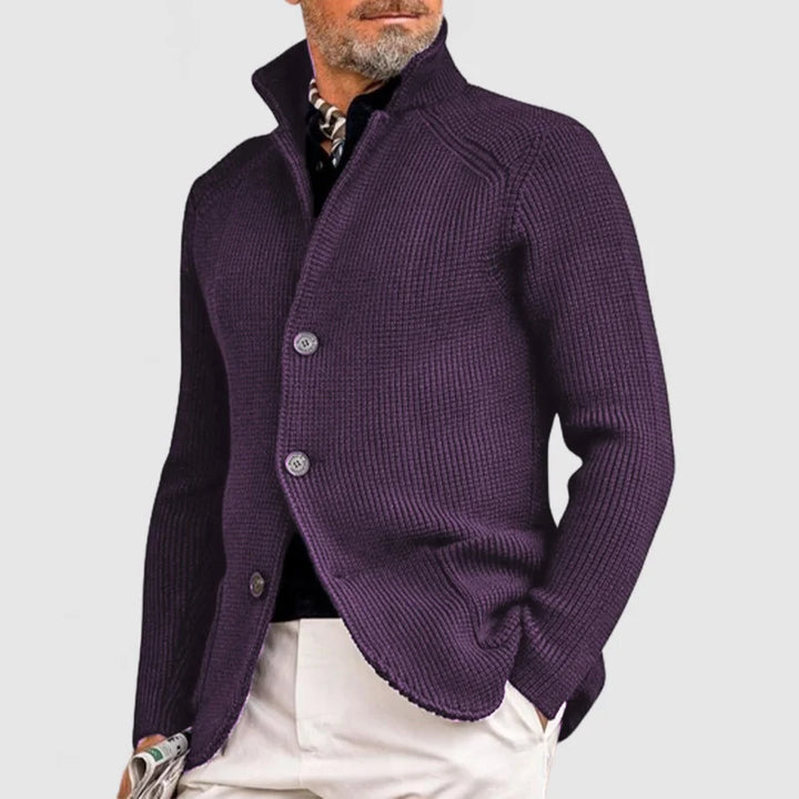 Gael - Elegante Strickjacke mit Revers für Herren
