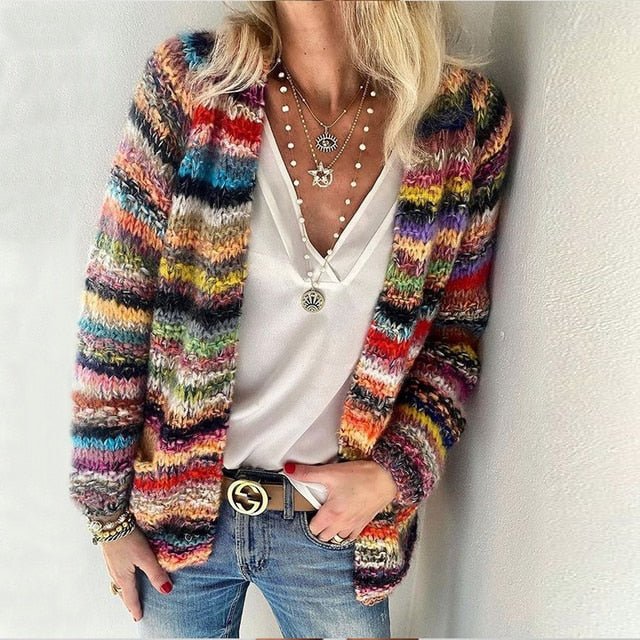 Brenda - Lebendiger, gemütlicher Cardigan