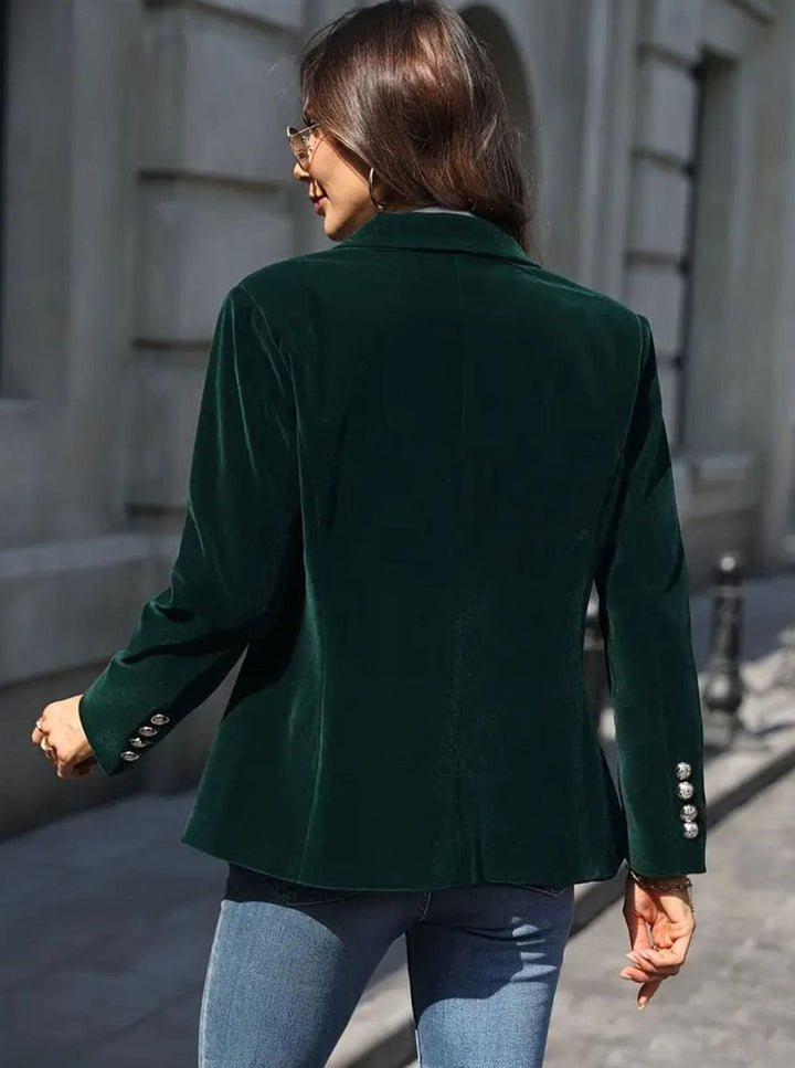 Damen Klassischer Blazer mit Ein-Knopf-Verschluss Tailliert