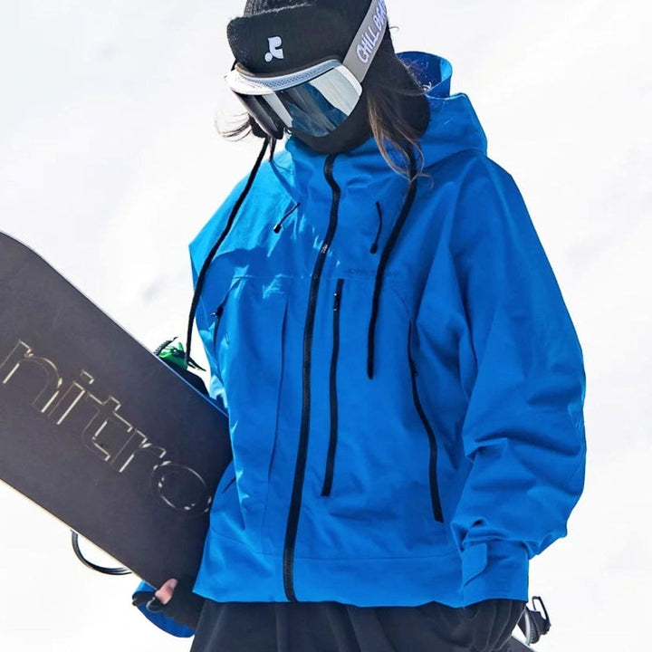Damen Wasserdichte Ski-Jacke Windabweisend Gefüttert mit Kapuze