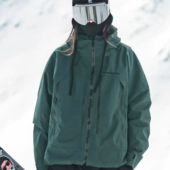 Damen Wasserdichte Ski-Jacke Windabweisend Gefüttert mit Kapuze