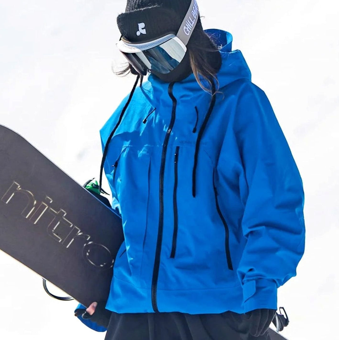 Damen Wasserdichte Ski-Jacke Windabweisend Gefüttert mit Kapuze - Farbe 1