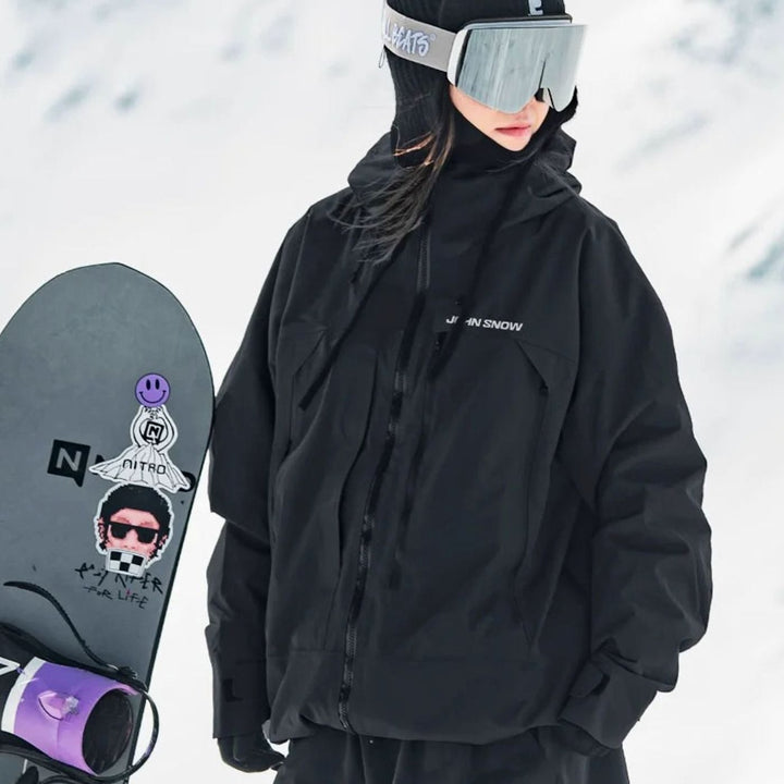 Damen Wasserdichte Ski-Jacke Windabweisend Gefüttert mit Kapuze - Farbe 6