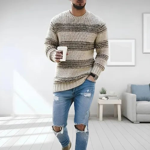 Darien - Eleganter Strickpullover – Beige