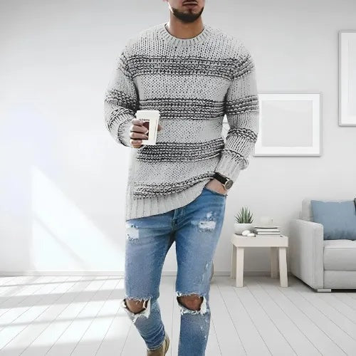 Darien - Eleganter Strickpullover – Beige