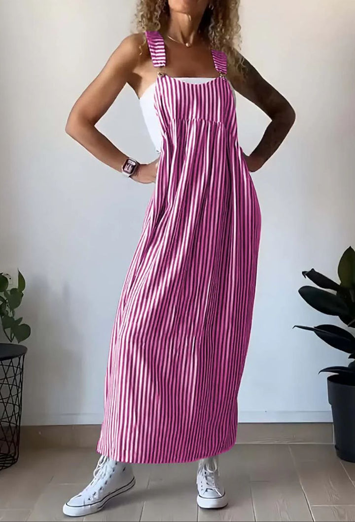 Alice - Lässiges gestreiftes Jumpsuit-Kleid