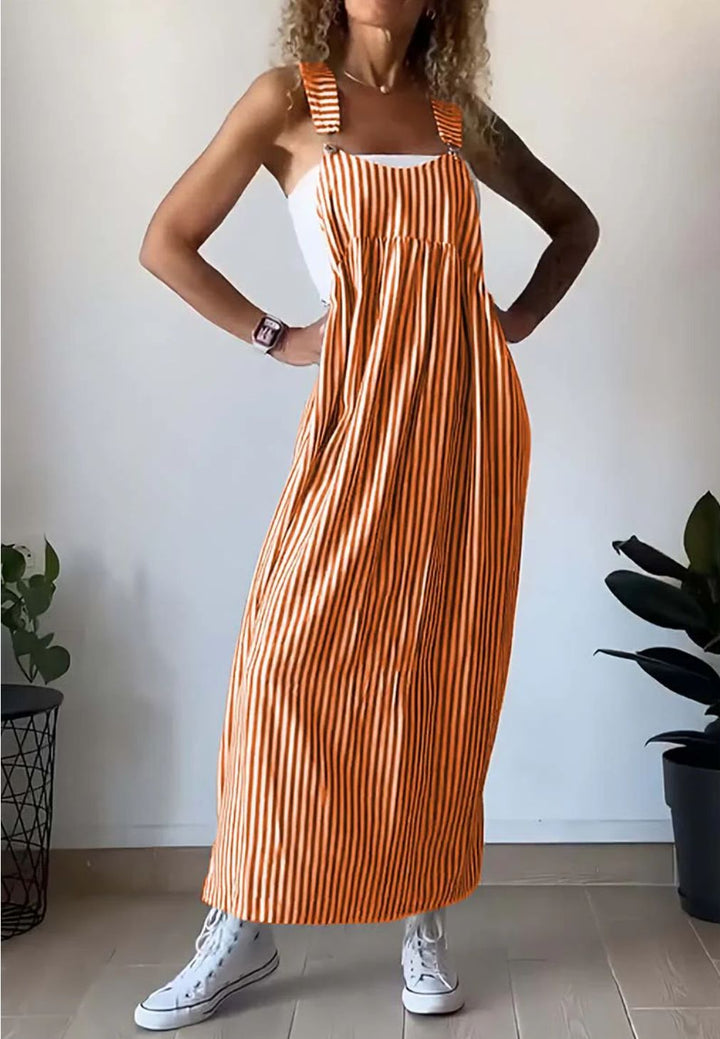 Alice - Lässiges gestreiftes Jumpsuit-Kleid