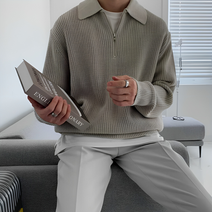 Tristan – Premium-Pullover-Poloshirt für Herren