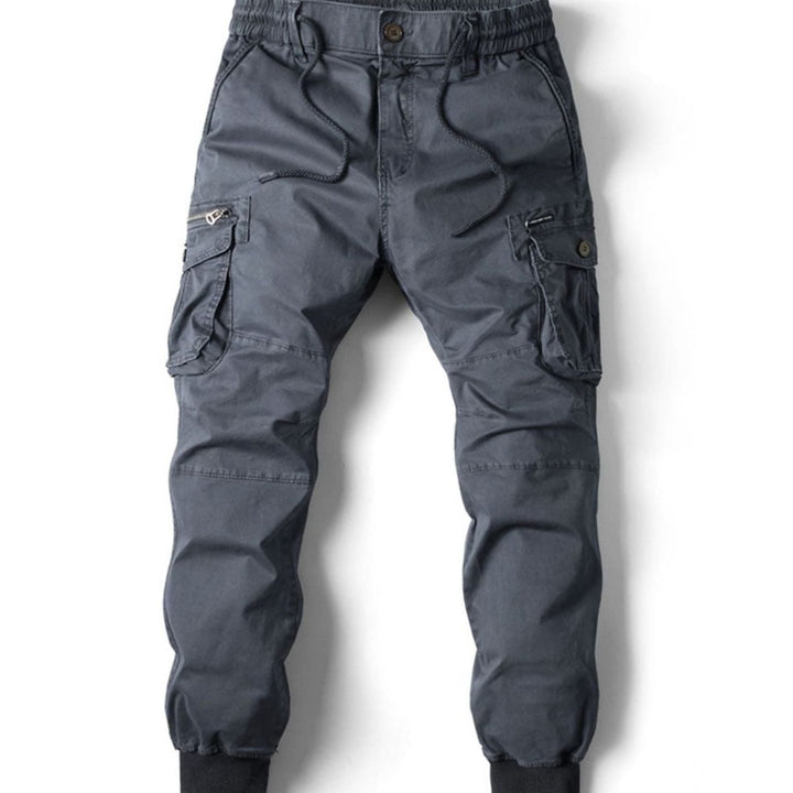 Herren Cargo-Jogger mit schmal zulaufender Passform und Cargotaschen - Dunkelgrau