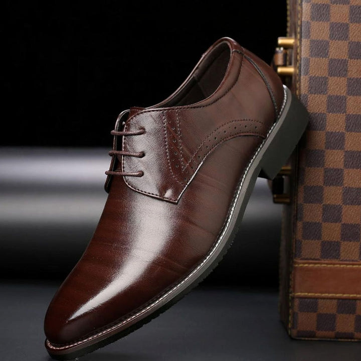Herren Formelle Schnürschuhe Zeitloser Brogue Derby-Stil - Braun
