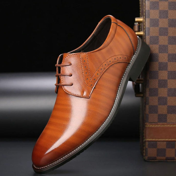 Herren Formelle Schnürschuhe Zeitloser Brogue Derby-Stil - Gelb
