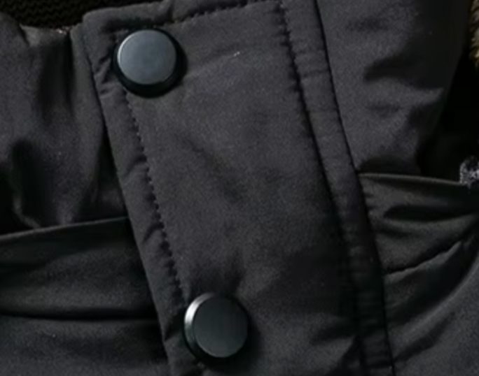 Herren Gefütterte Winterjacke mit Kapuze und Fellfutter