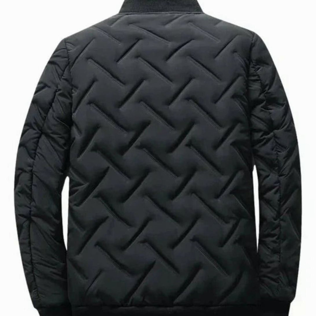 Herren Gesteppte Winterjacke mit Stehkragen Gefüttert