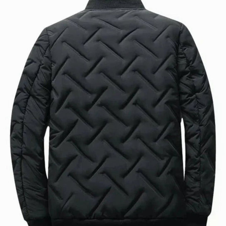Herren Gesteppte Winterjacke mit Stehkragen Gefüttert