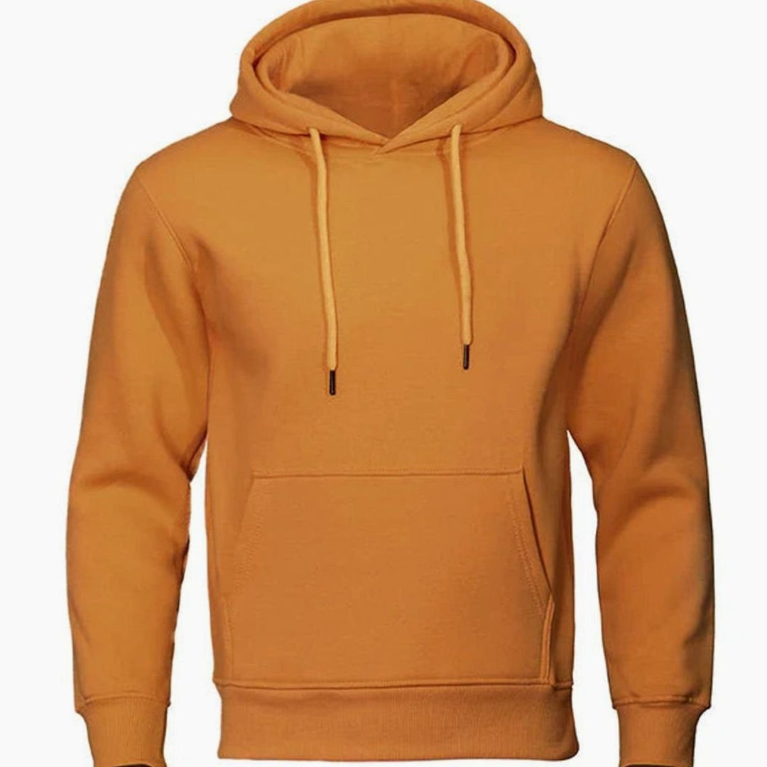 Herren Kapuzen-Sweatshirt mit Kordelzug und Ärmeln Fleece-Hoodie