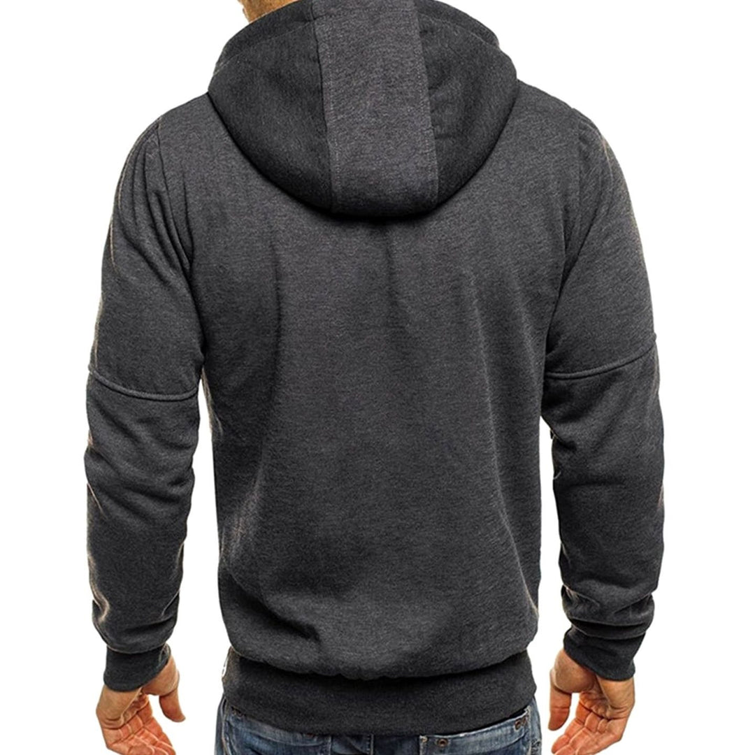 Herren Kapuzenpullover mit Reißverschluss Lässiger Zip-Hoodie