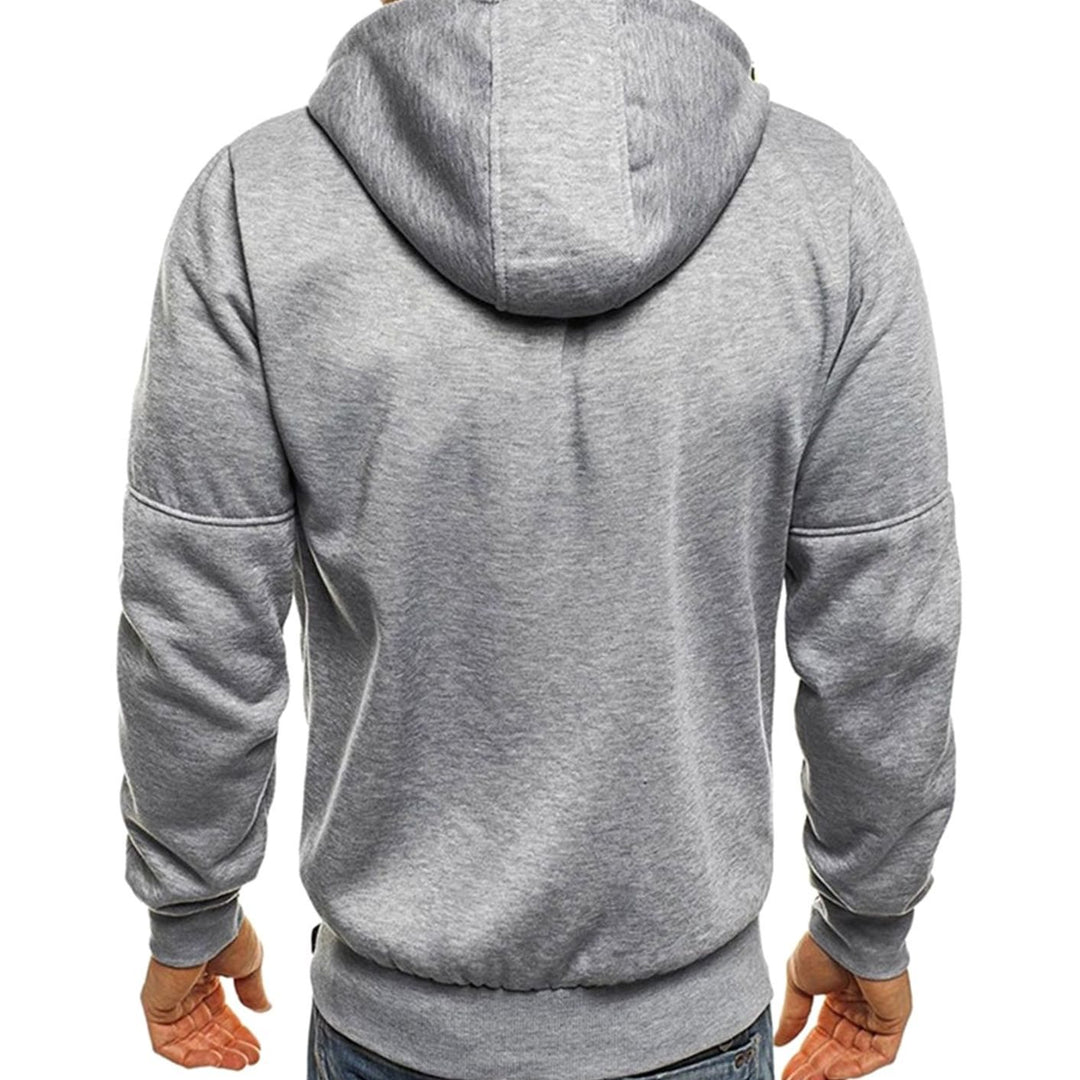 Herren Kapuzenpullover mit Reißverschluss Lässiger Zip-Hoodie