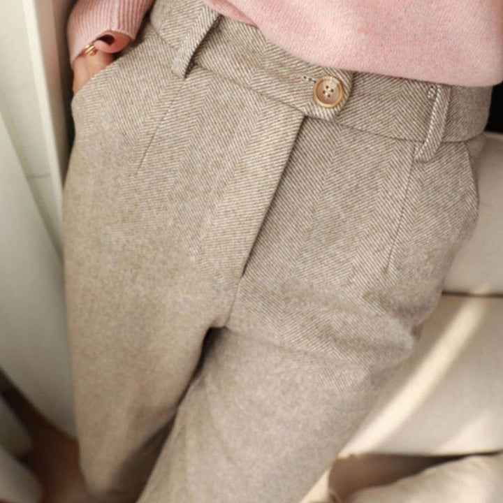 Herren Maßgeschneiderte Knöchellange Frühjahrs Bundfaltenhose