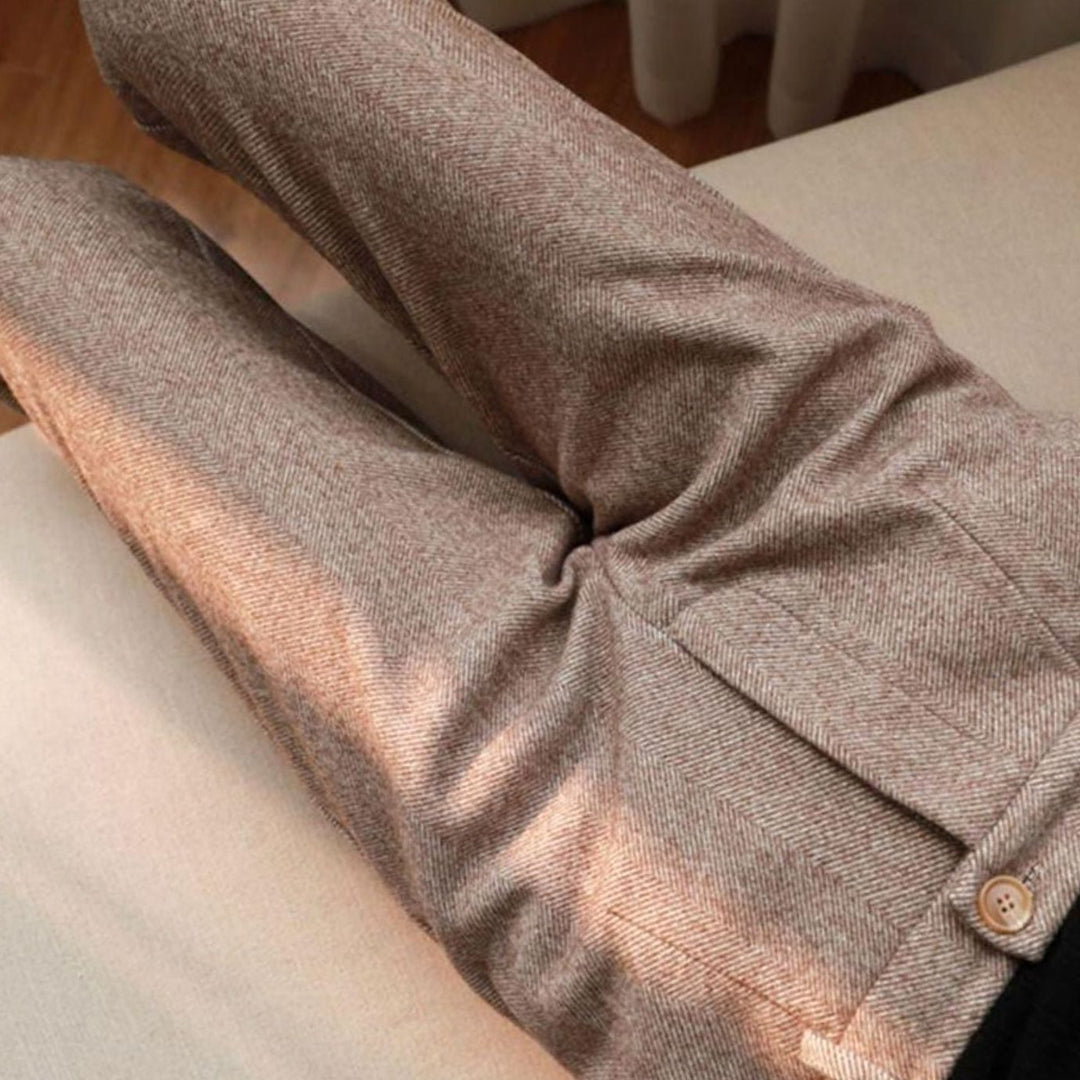 Herren Maßgeschneiderte Knöchellange Frühjahrs Bundfaltenhose