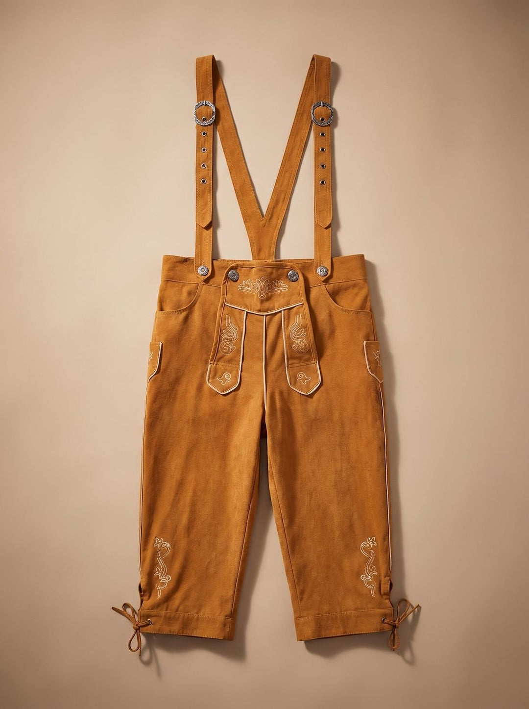 Herren Oktoberfest Trachten-Set Lederhosen mit Karohemd - Hose 02