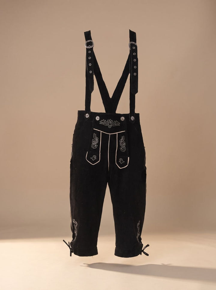 Herren Oktoberfest Trachten-Set Lederhosen mit Karohemd - Hose 04
