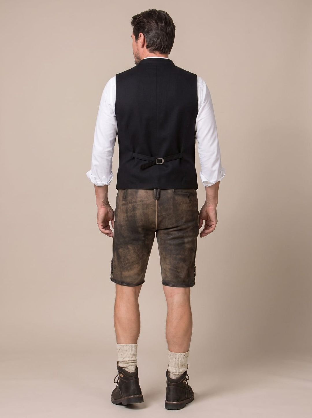 Herren Oktoberfest Trachtenweste Figurnahe Bayerische Gilet