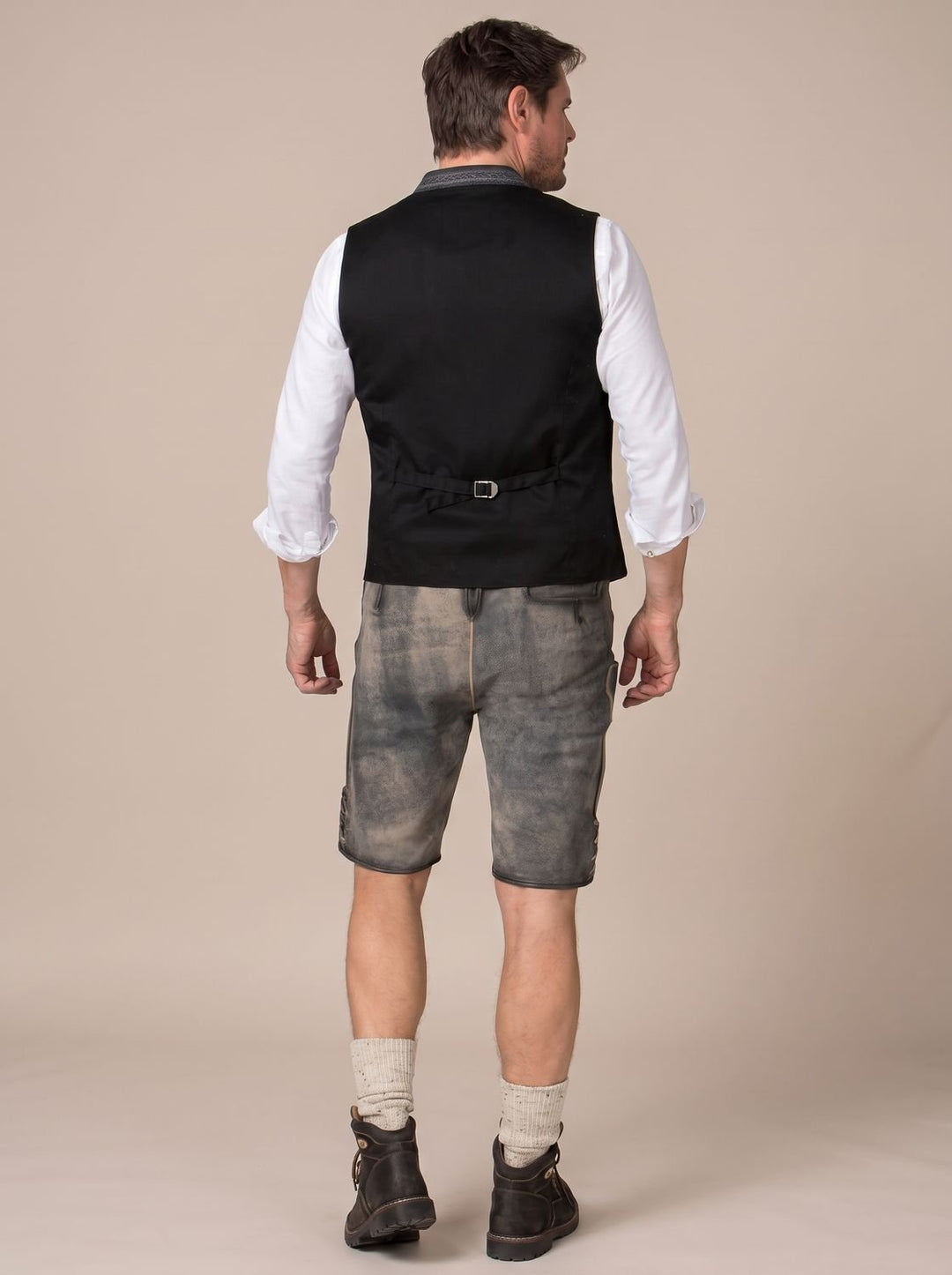 Herren Oktoberfest Trachtenweste Figurnahe Bayerische Gilet