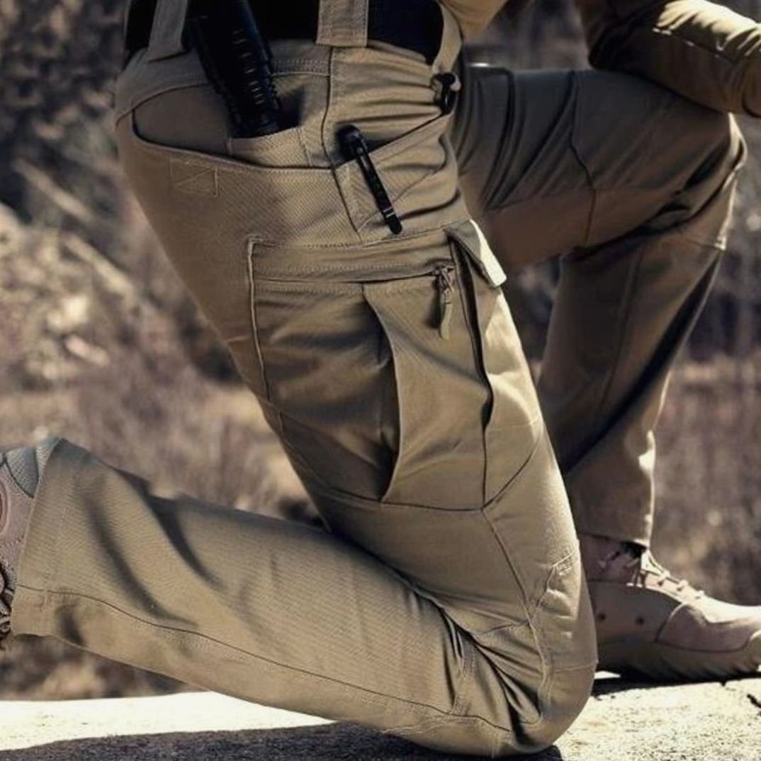 Herren Taktische Cargo-Hose Outdoor Wandern Mehrtaschen Verstärkt