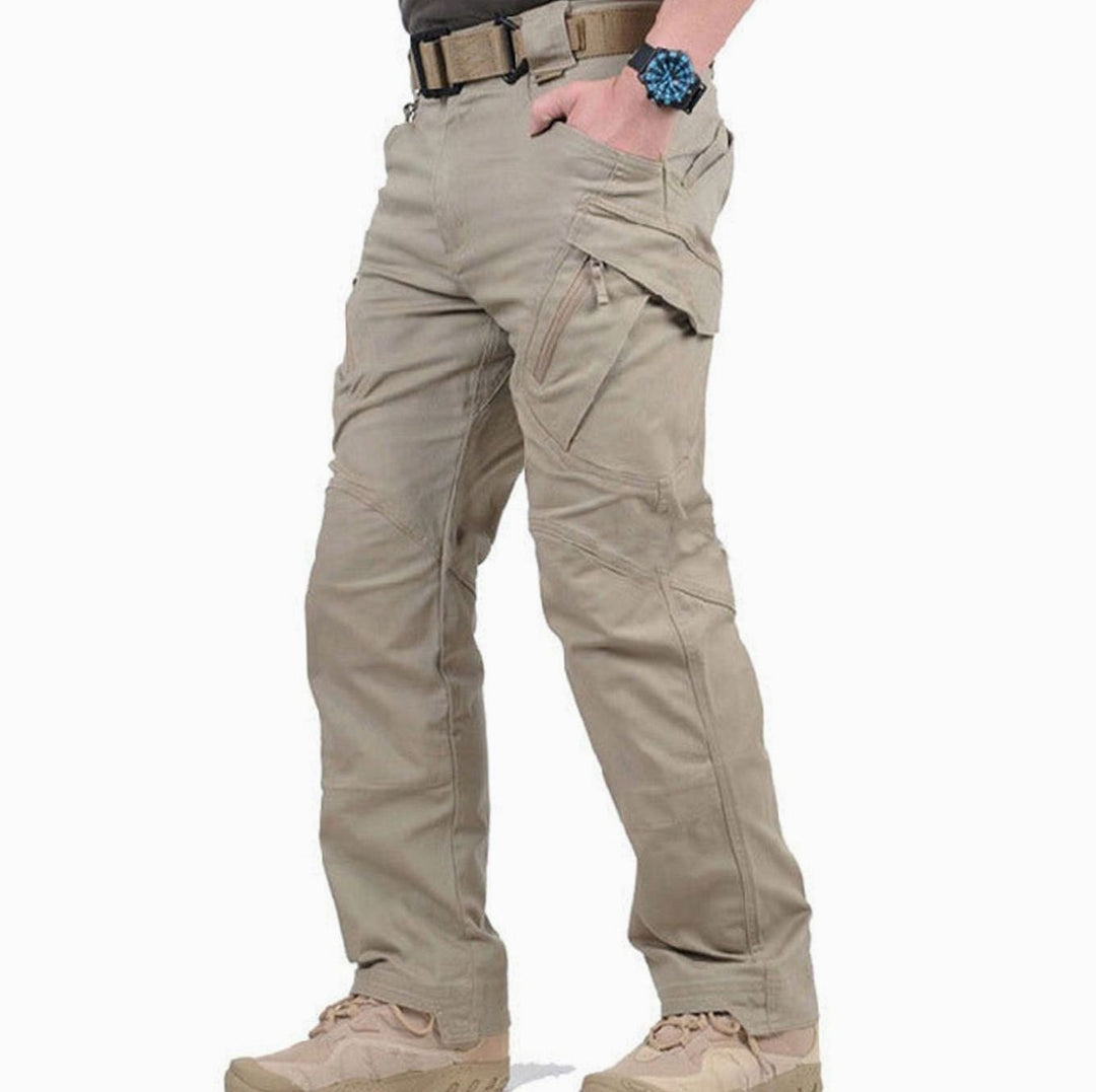 Herren Taktische Cargo-Hose Outdoor Wandern Mehrtaschen Verstärkt - Khaki