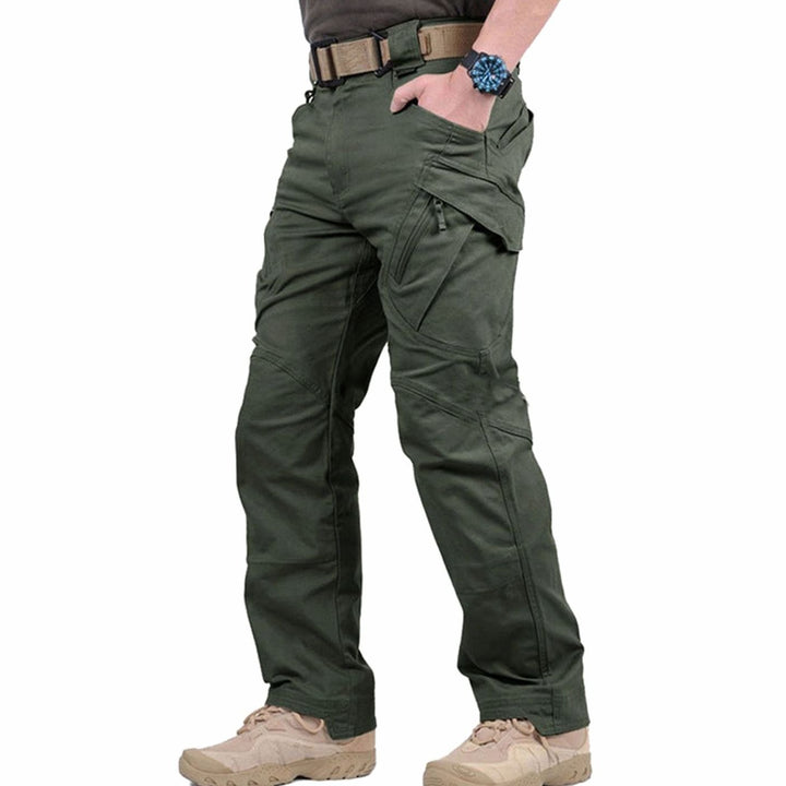 Herren Taktische Cargo-Hose Outdoor Wandern Mehrtaschen Verstärkt - Grün