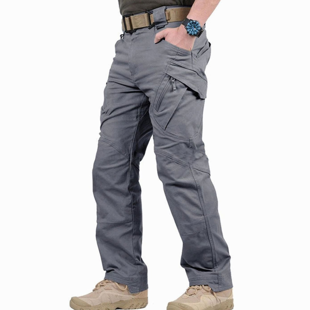 Herren Taktische Cargo-Hose Outdoor Wandern Mehrtaschen Verstärkt - Grau