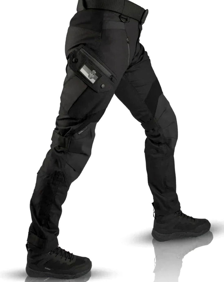 Herren Taktische Cargohose mit praktischen Taschen Outdoor Ripstop - Schwarz
