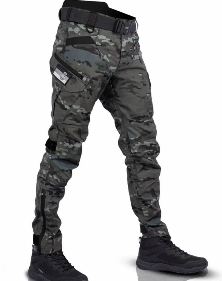Herren Taktische Cargohose mit praktischen Taschen Outdoor Ripstop - Tarnung