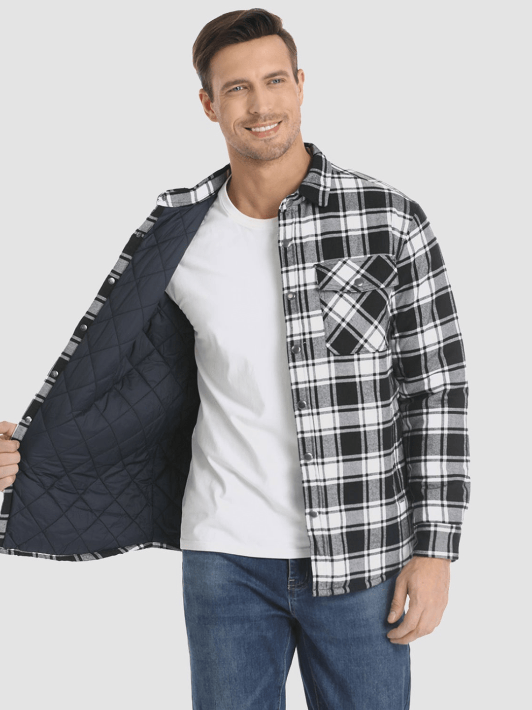 Iver - Gestreifte Flanelljacke
