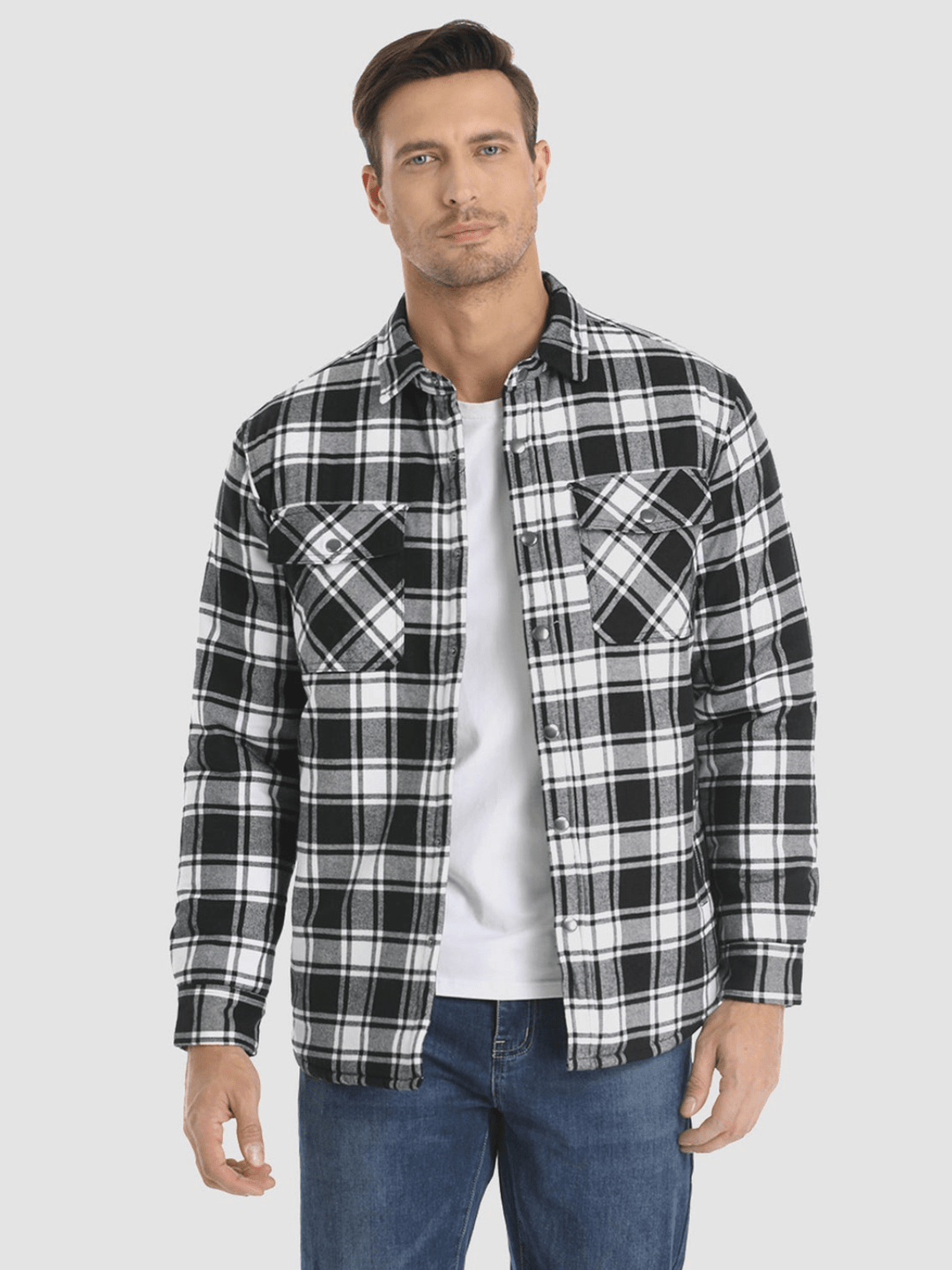 Iver - Gestreifte Flanelljacke