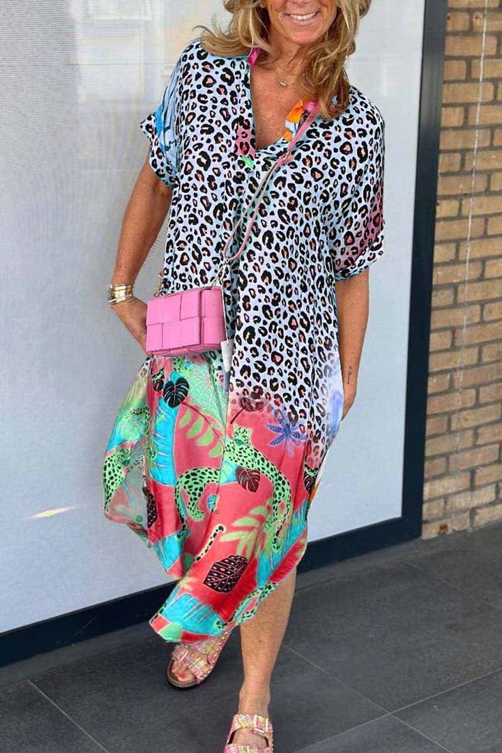 Meagan- Leopardenkleid