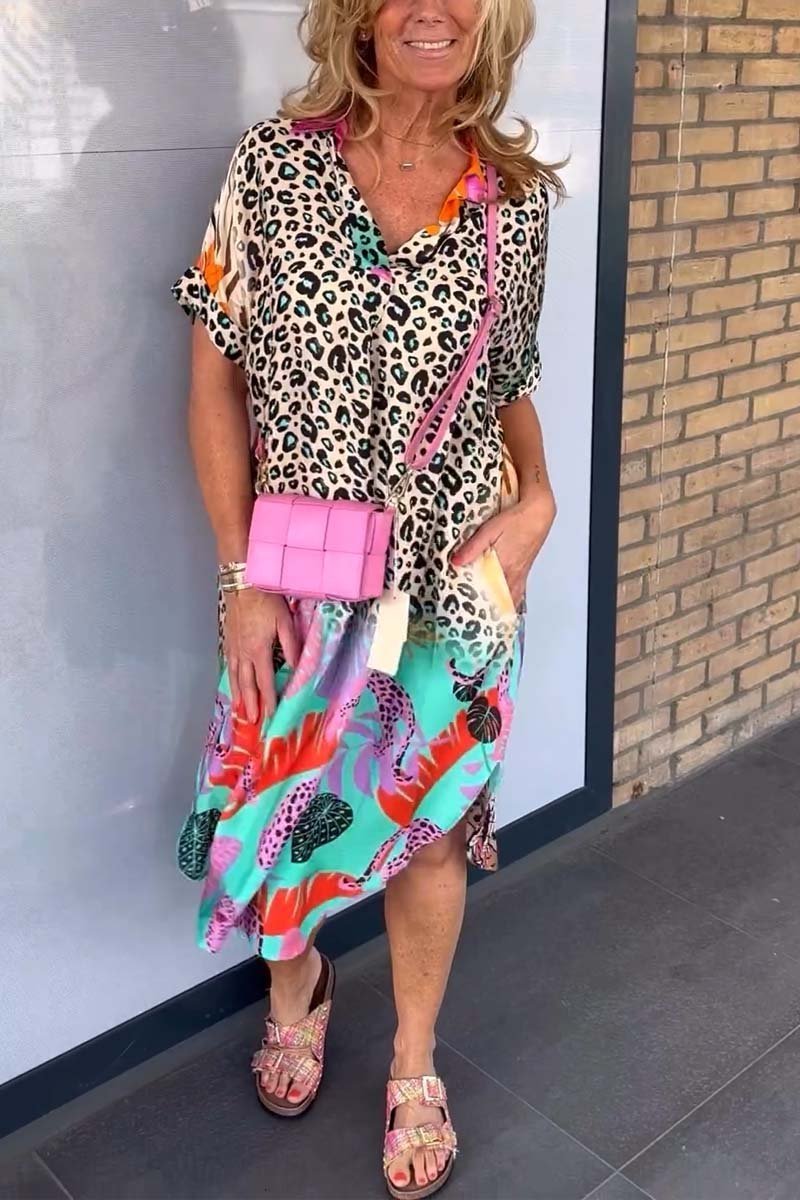 Meagan- Leopardenkleid